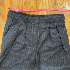 Wool Theory Striped Pleated trousers size 6 OBO